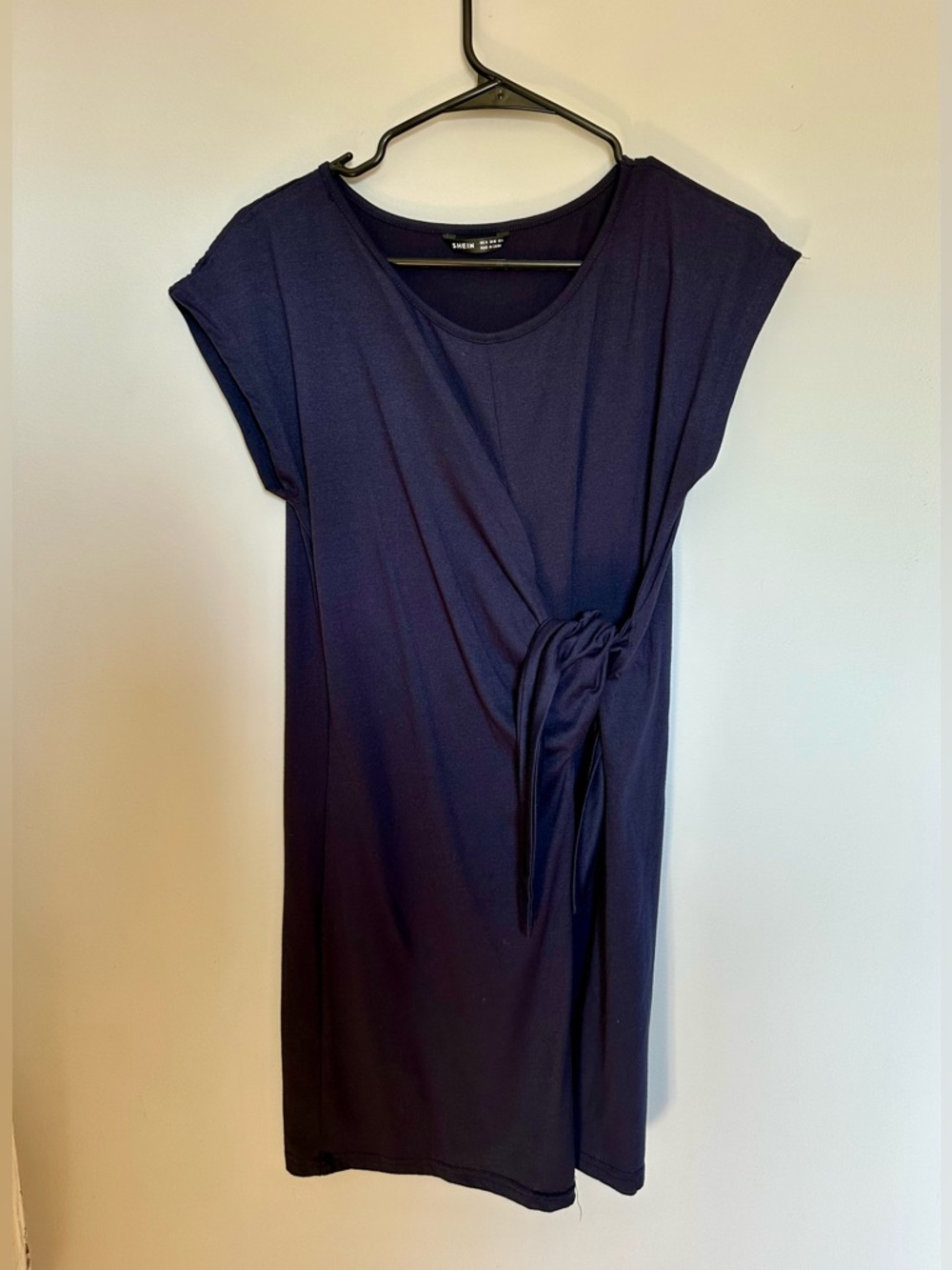 SHEIN Dark Navy Round-Neck Tee